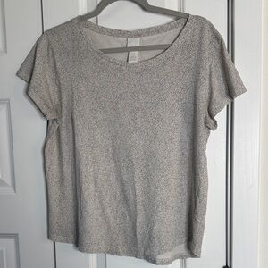 H&M Women's Short Sleeve Tee in Speckled Gray